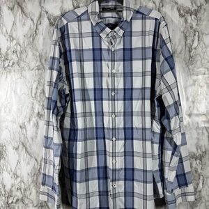 Express Shirt Men XL 17-17 1/2 Button Down Extra Slim Fit